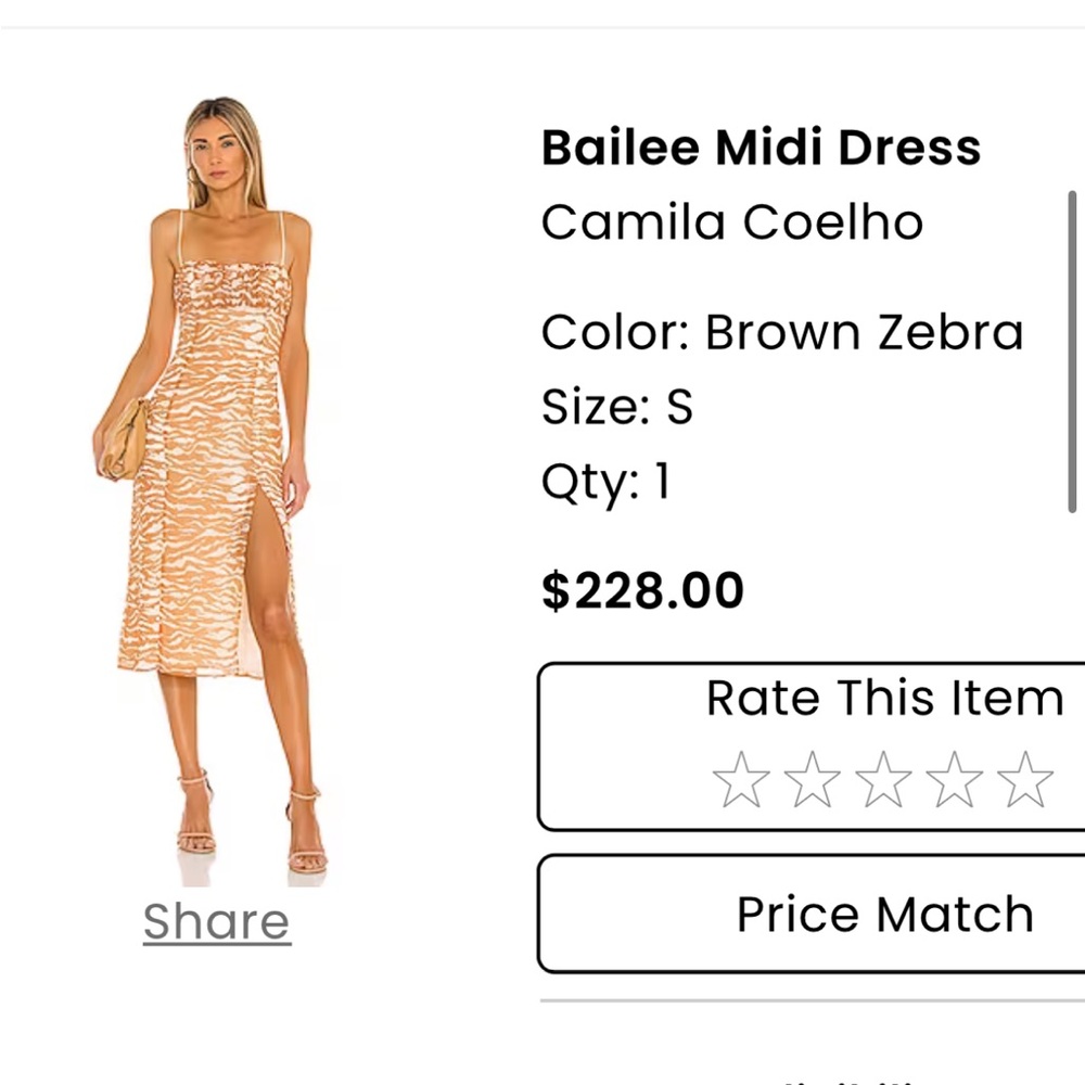Camila coelho print dress!